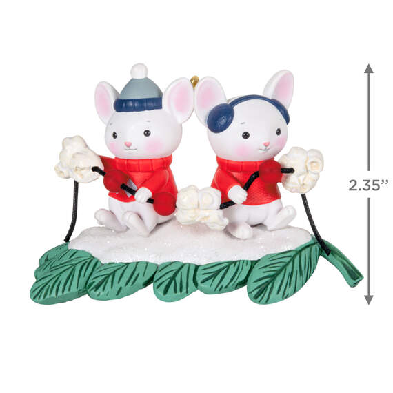 Merry Mice With Popcorn Garland Ornament, , large image number 3