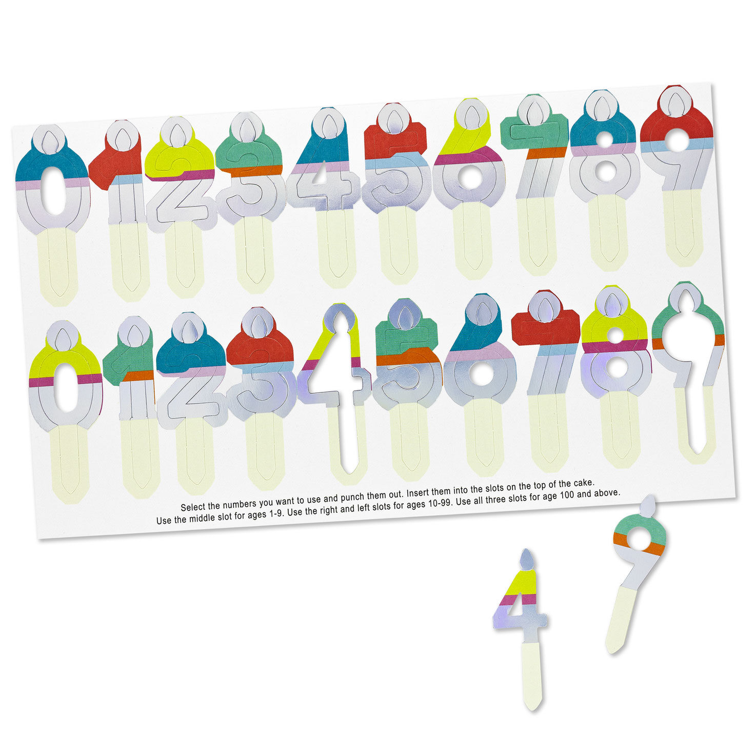 Pick A Number Confetti Cake Pop-Up Birthday Card attachment image number 3