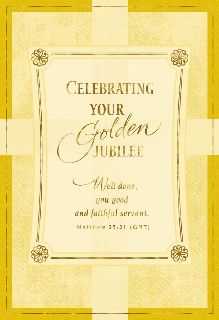 Celebrating 50 Years of Christian Service Card