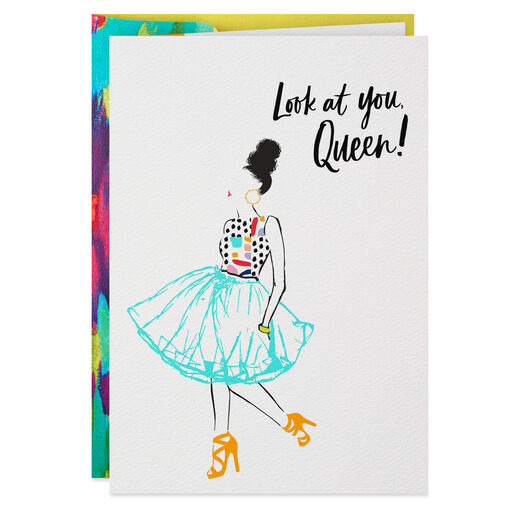 Look at You Queen! Birthday Card, 