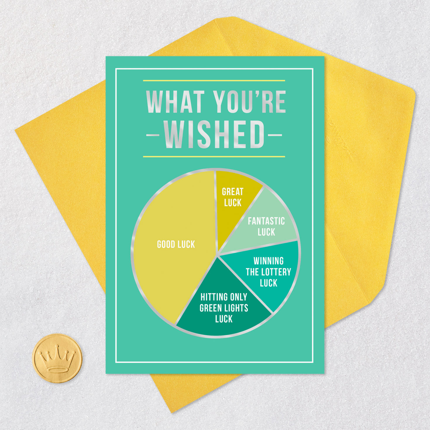 Wishing You All the Luck Funny Good Luck Card - Greeting