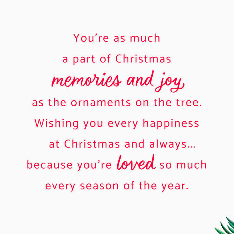 Stylish Ornaments Christmas Card for Granddaughter Sentiment image number 2