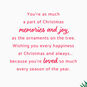 Stylish Ornaments Christmas Card for Granddaughter Sentiment image number 2
