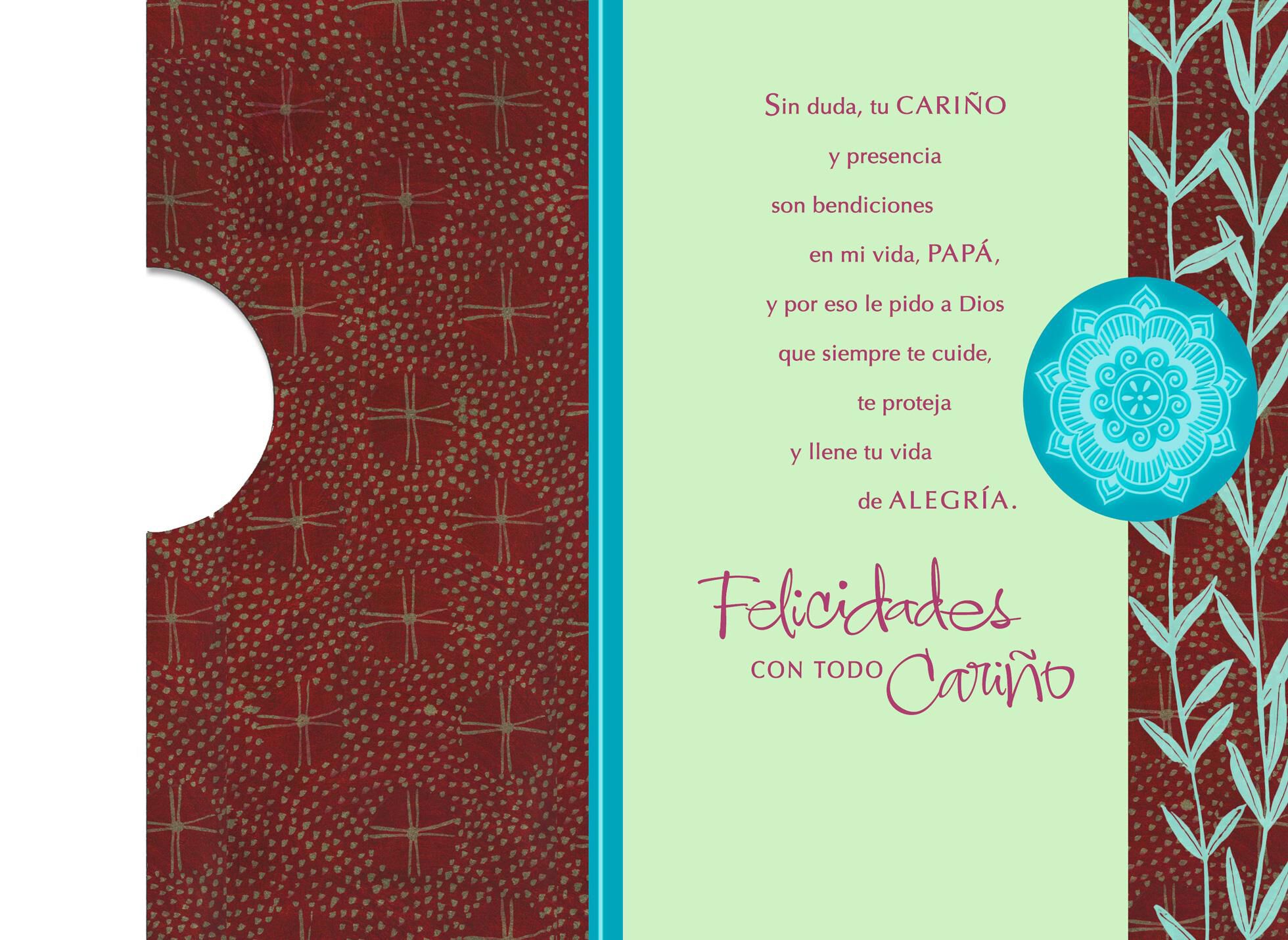 My Prayer for You, Dad Spanish-Language Religious Birthday Card
