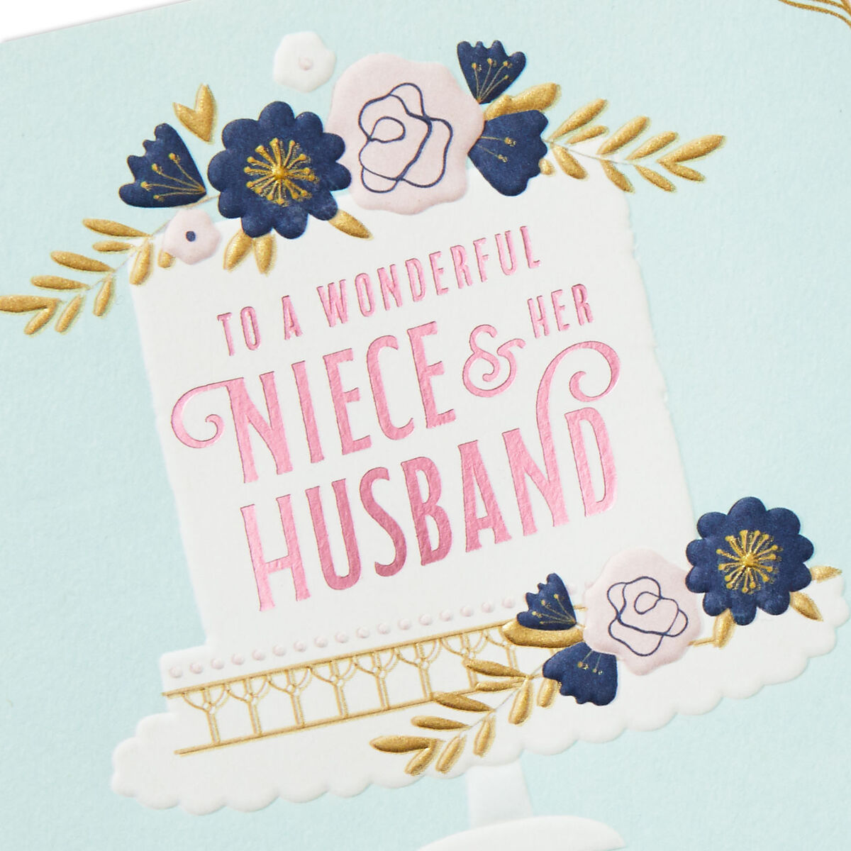 A Wonderful Day Wedding Card for Niece and Her Husband Greeting Cards