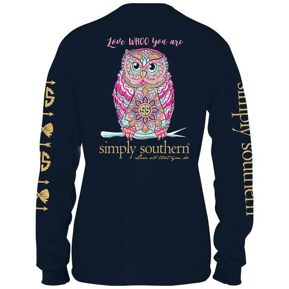Simply Southern Women's Love Whoo You Are Long Sleeve T-Shirt, , large image number 1