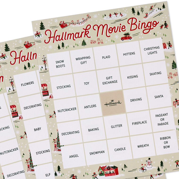 Hallmark Channel Christmas Movie Bingo Game Pad - Family Games | Hallmark hallmark-channel-christmas-movie-bingo-game-pad-family-games-hallmark