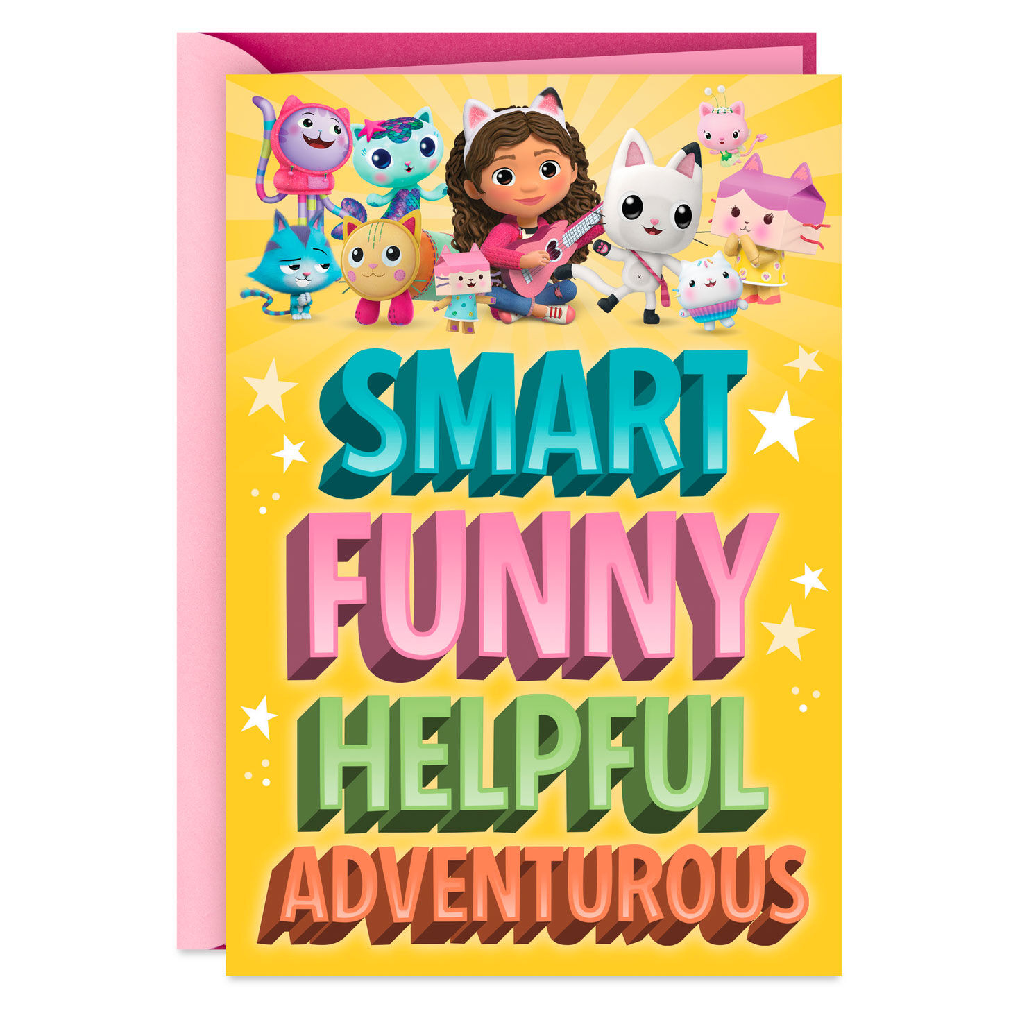DreamWorks Animation Gabby's Dollhouse You're Totally Cat-tastic Birthday Card for Kids