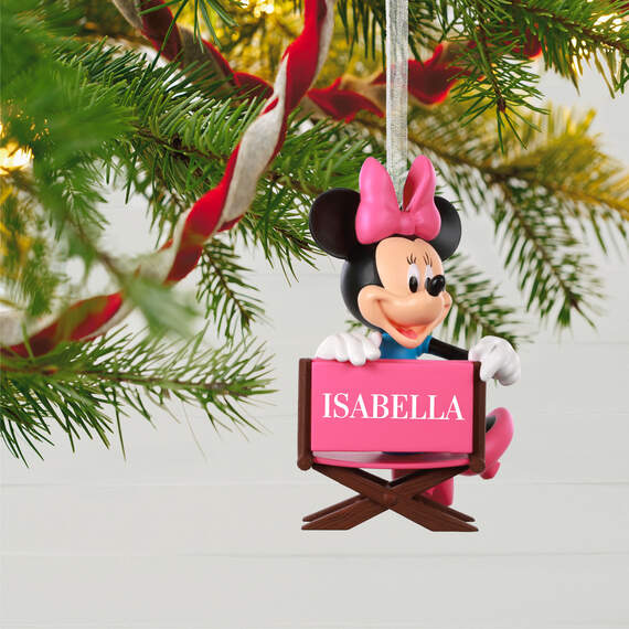 Disney Minnie Mouse in Director's Chair Personalized Ornament, , large image number 2