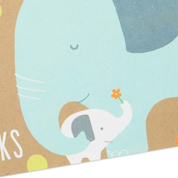 Mom and Baby Elephant Blank Thank-You Notes, Box of 20, , large image number 3