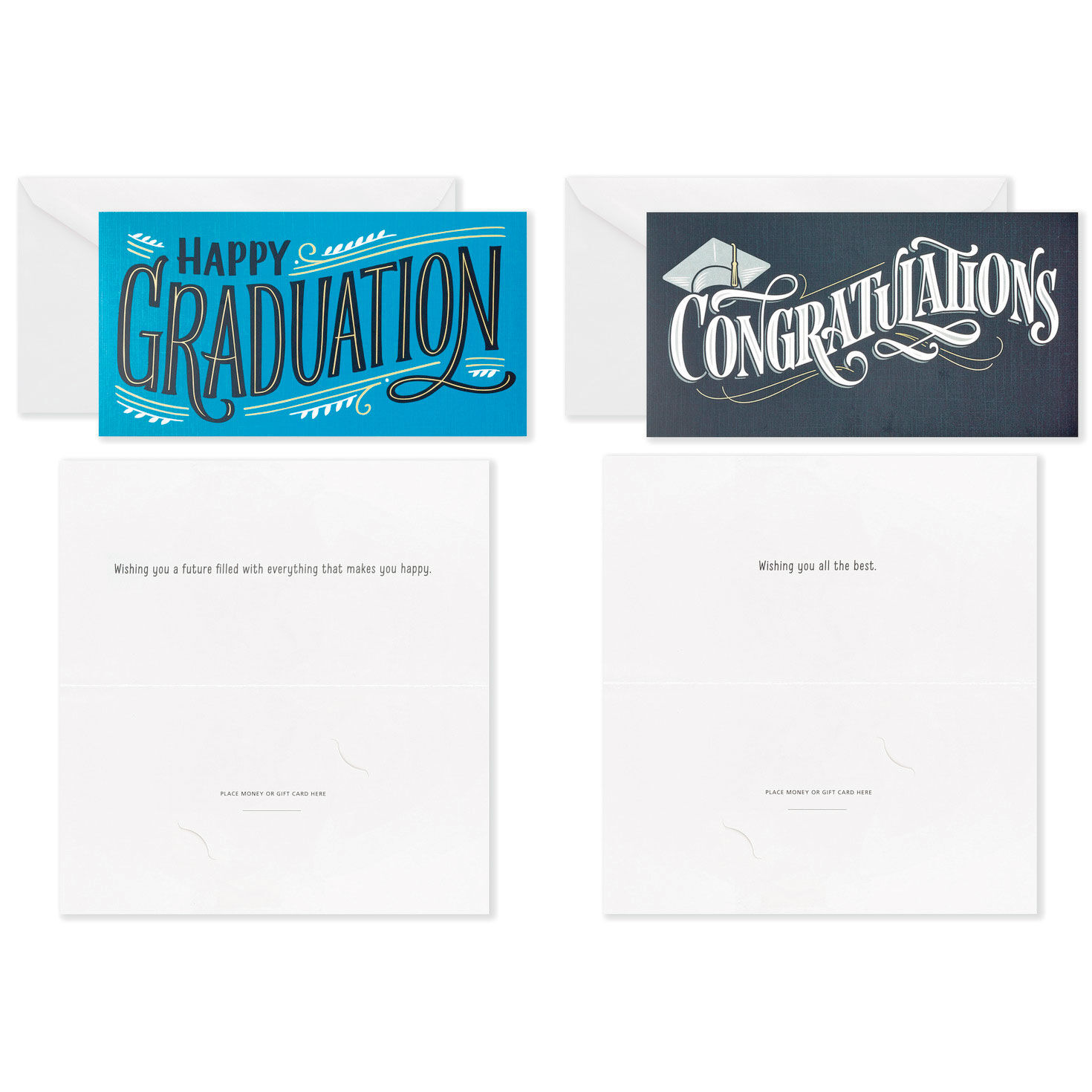 Sophisticated Assorted Money Holder Graduation Cards, Pack of 36 - Boxed Cards | Hallmark for Free Printable Graduation Name Cards