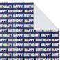 Colorful Shadow Lettering Birthday Flat Wrapping Paper With Gift Tags, 3 sheets, , large image number 3