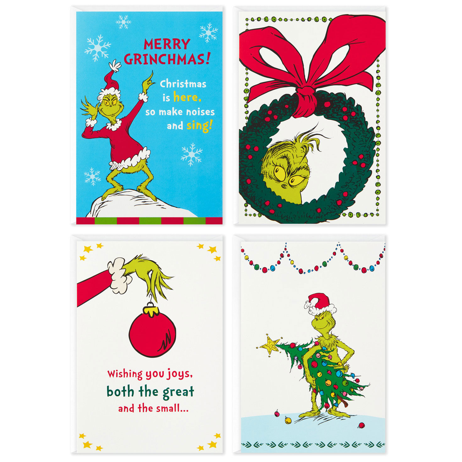 Dr. Seuss's How the Grinch Stole Christmas!™ Grinch Scenes Assorted Christmas Cards, Box of 24