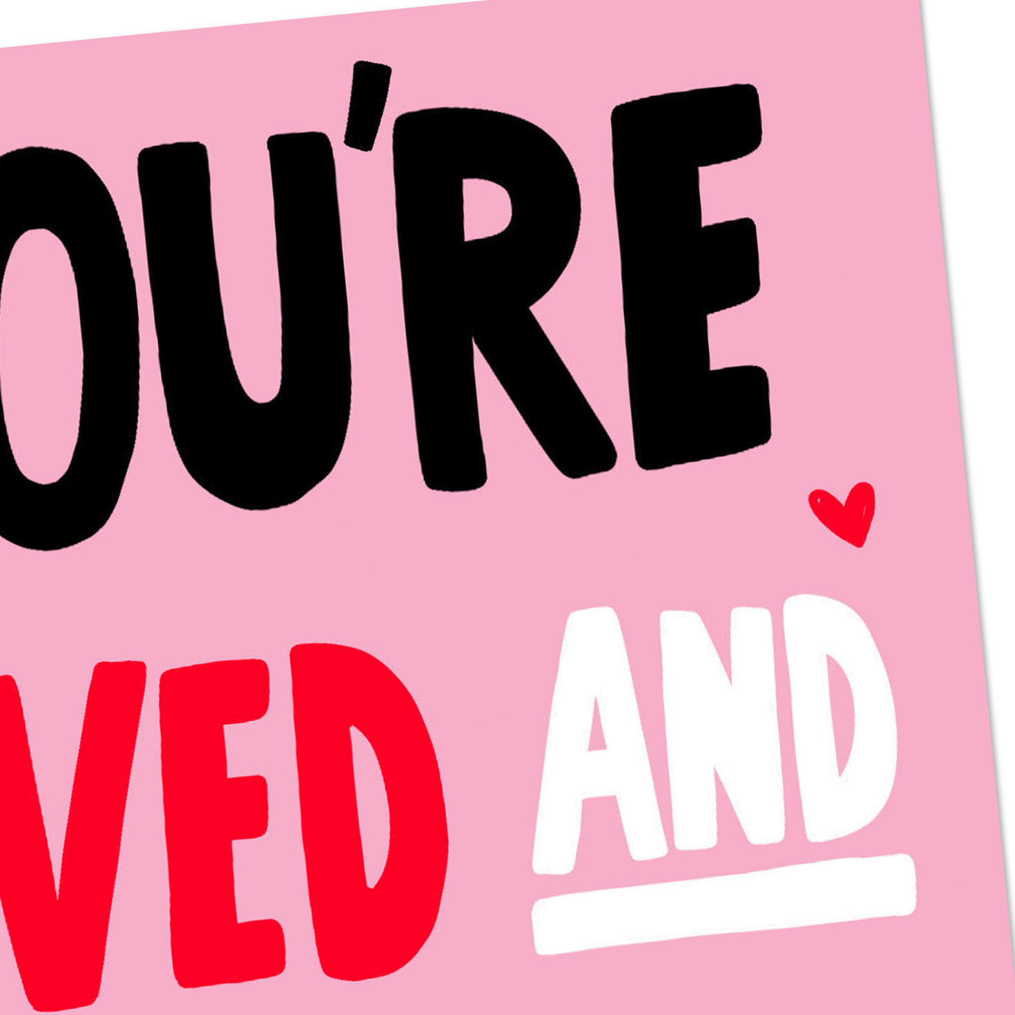 Loved and Adored Lettering Funny Valentine's Day Card  image number 4