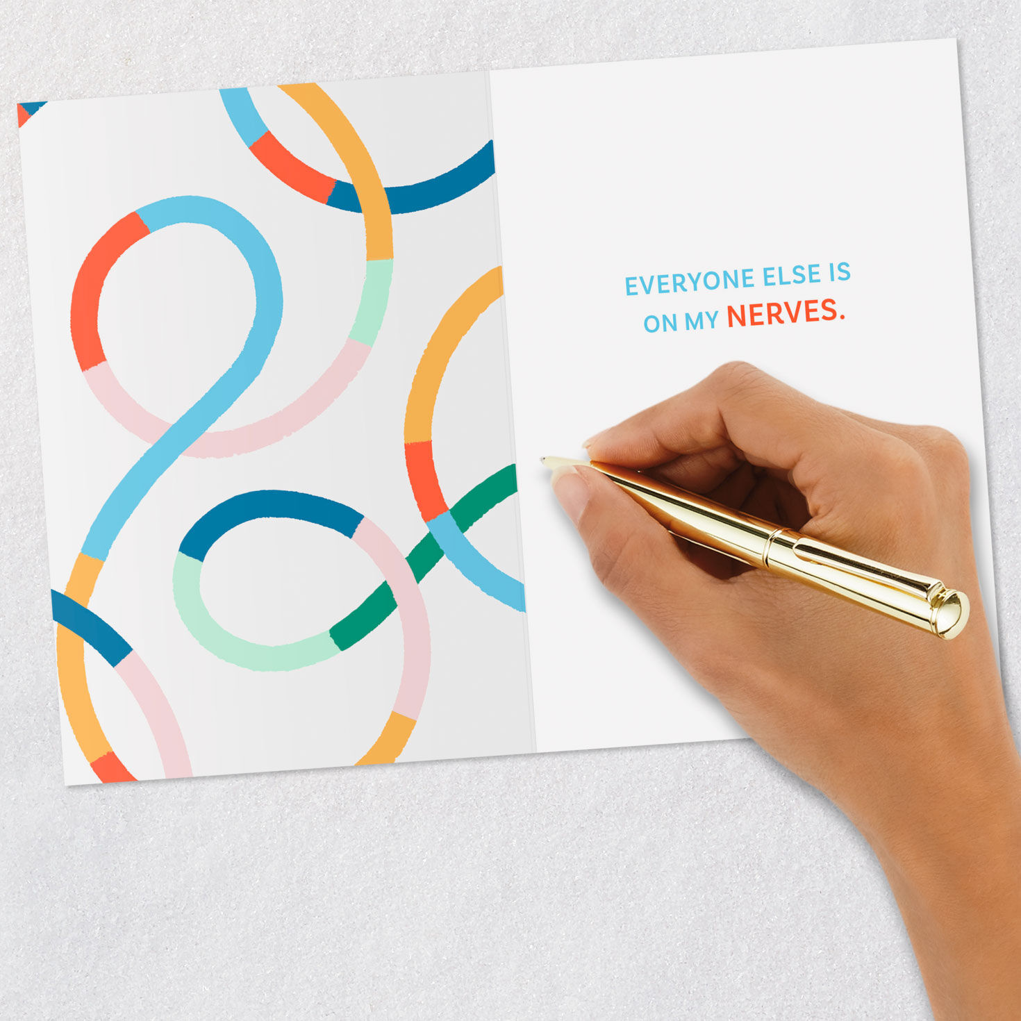 You're On My Mind Funny Thinking of You Card, , large image number 6