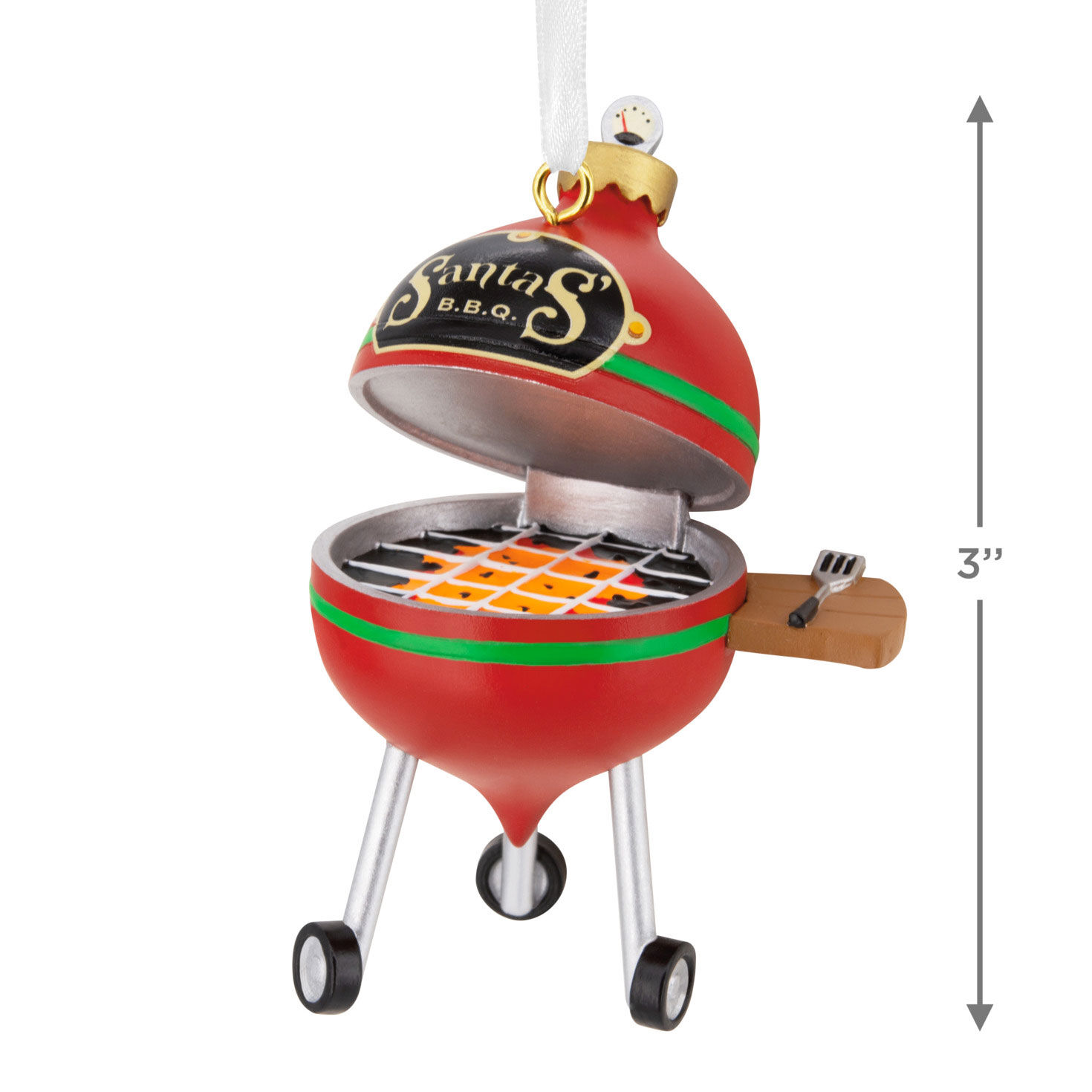 Santa's BBQ Grill Hallmark Ornament, , large image number 3