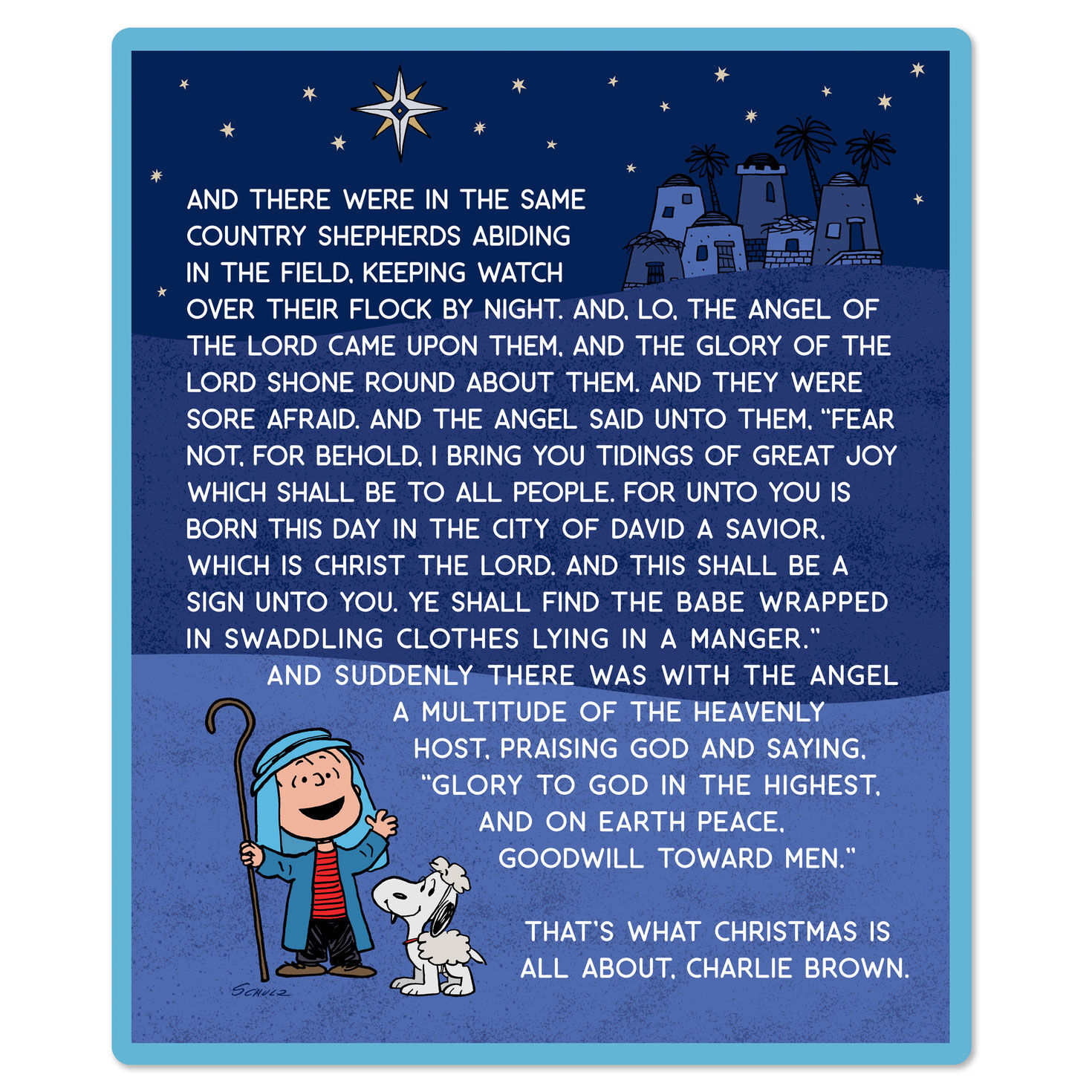 Peanuts® Linus Nativity Speech Throw Blanket, 50x60 for only USD 44.99 | Hallmark