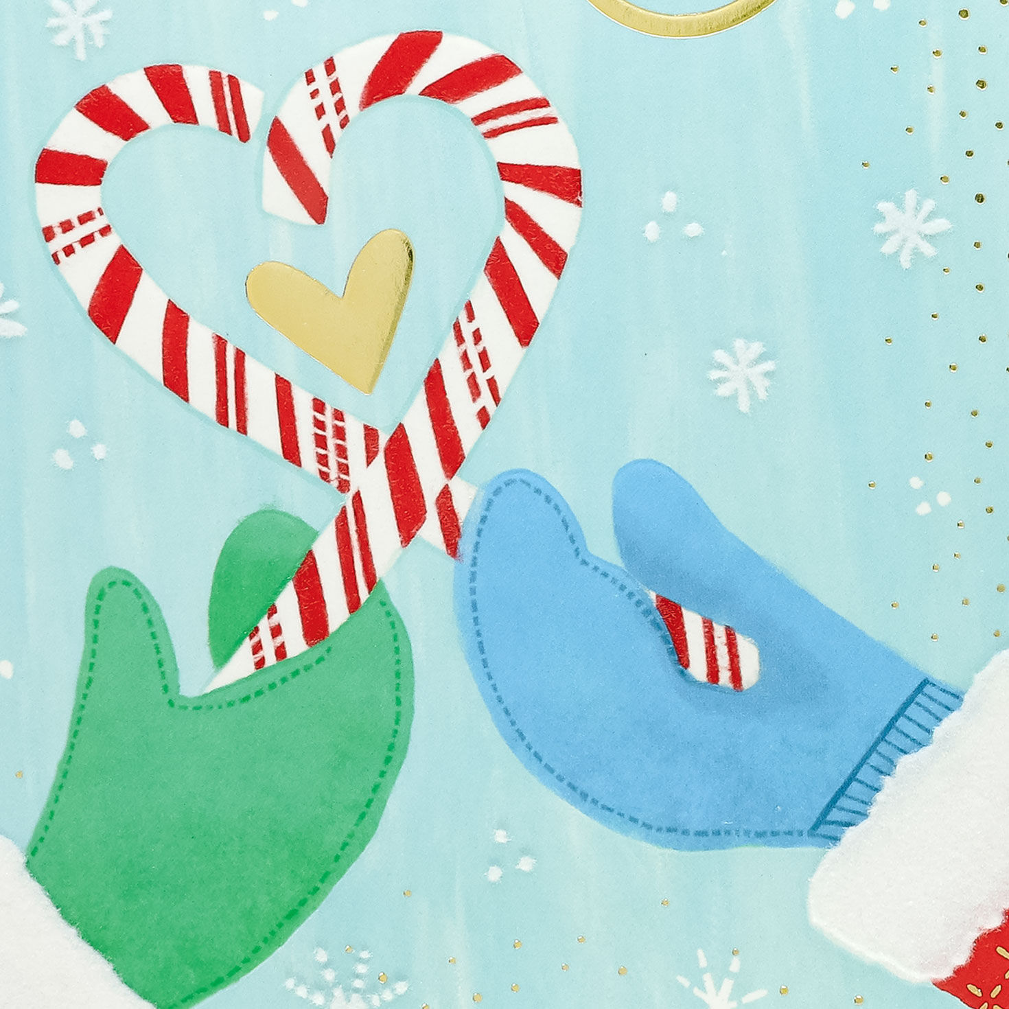Candy Cane Heart Christmas Card for Partner Card Front Detail image number 5