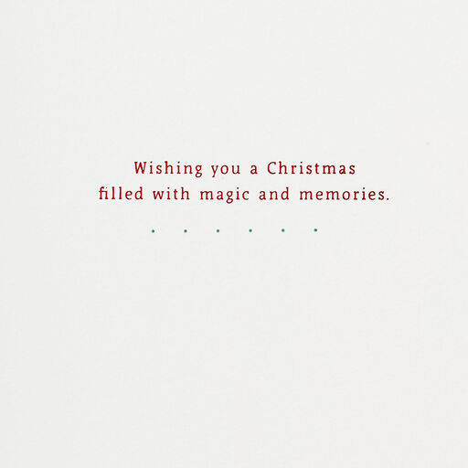 Magic and Memories Santa and Reindeer Christmas Card, 