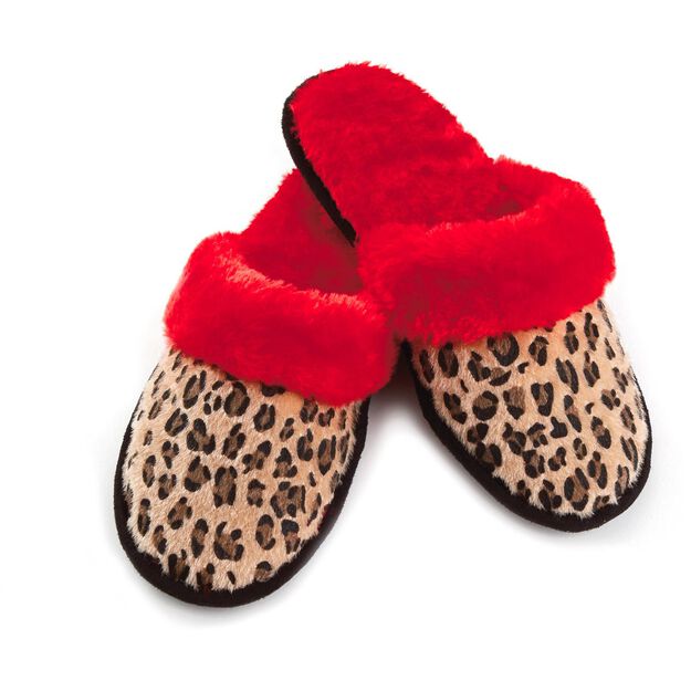Leopard Print Slippers Small Sleep Hallmark Leopard Print Slippers Small