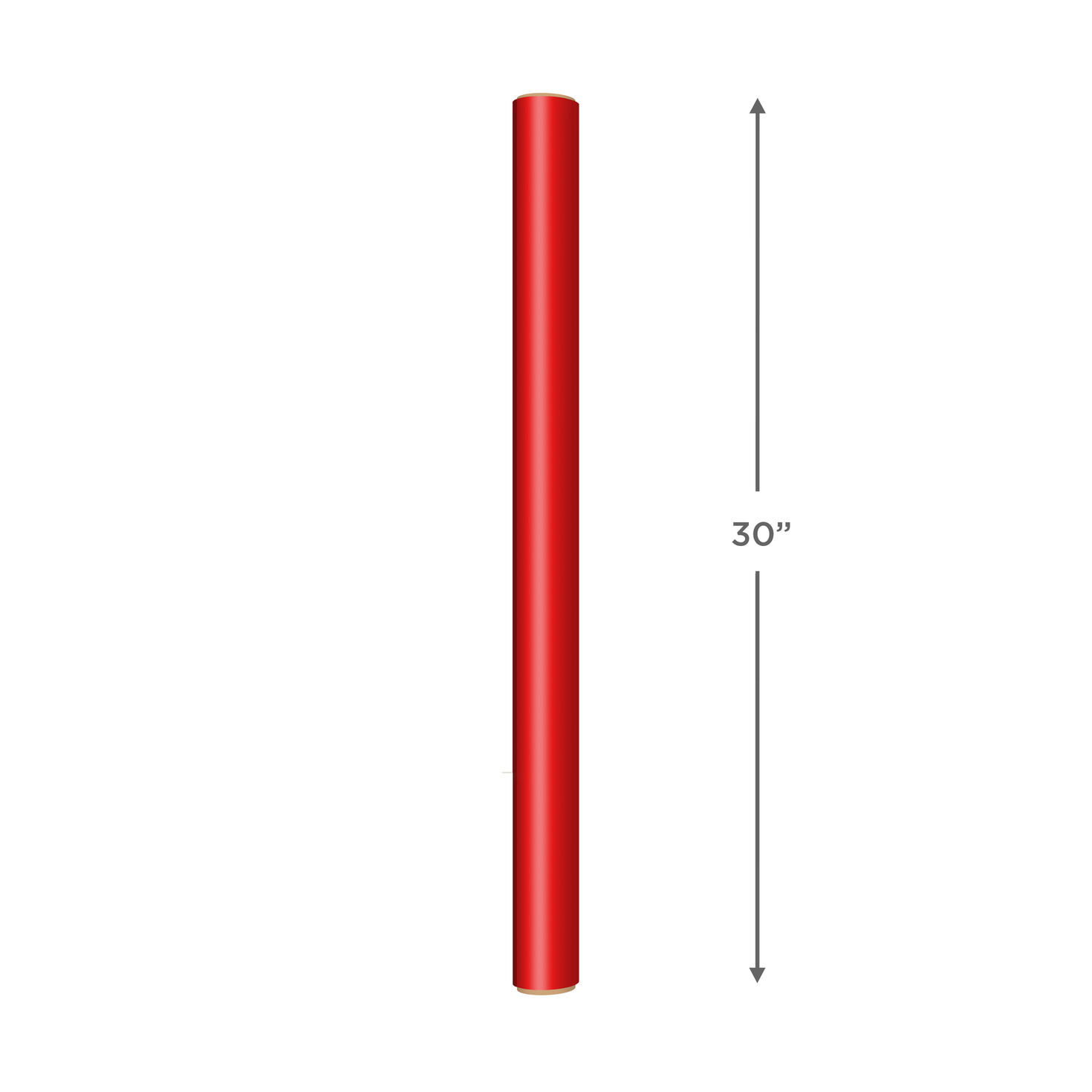 Red Cellophane Gift Wrap Roll Measurement image number 2