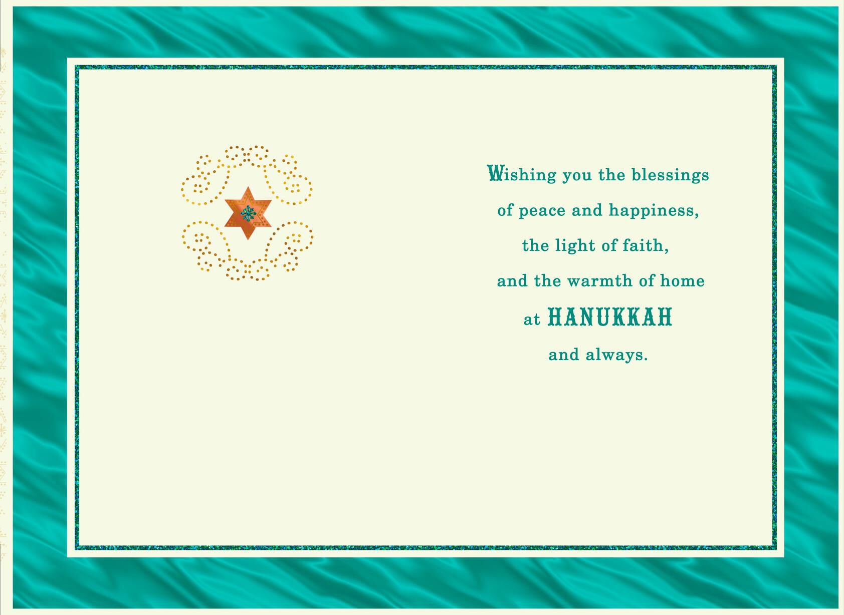 Shalom Dove of Peace Hanukkah Card