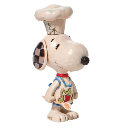 Jim Shore Peanuts Mini Snoopy Chef Figurine, 4", 