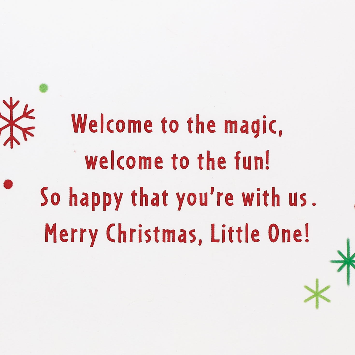 Teddy Bear 1st Christmas Card and Sticker for Baby sentiment image number 2