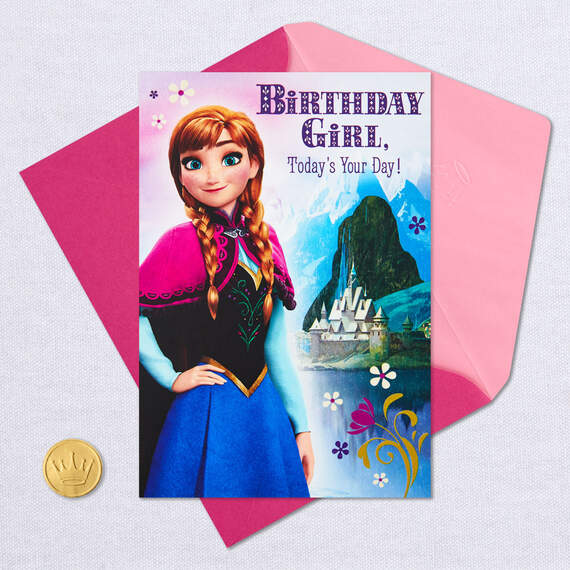 Disney Frozen Birthday Card for Her With Stickers, , large image number 6