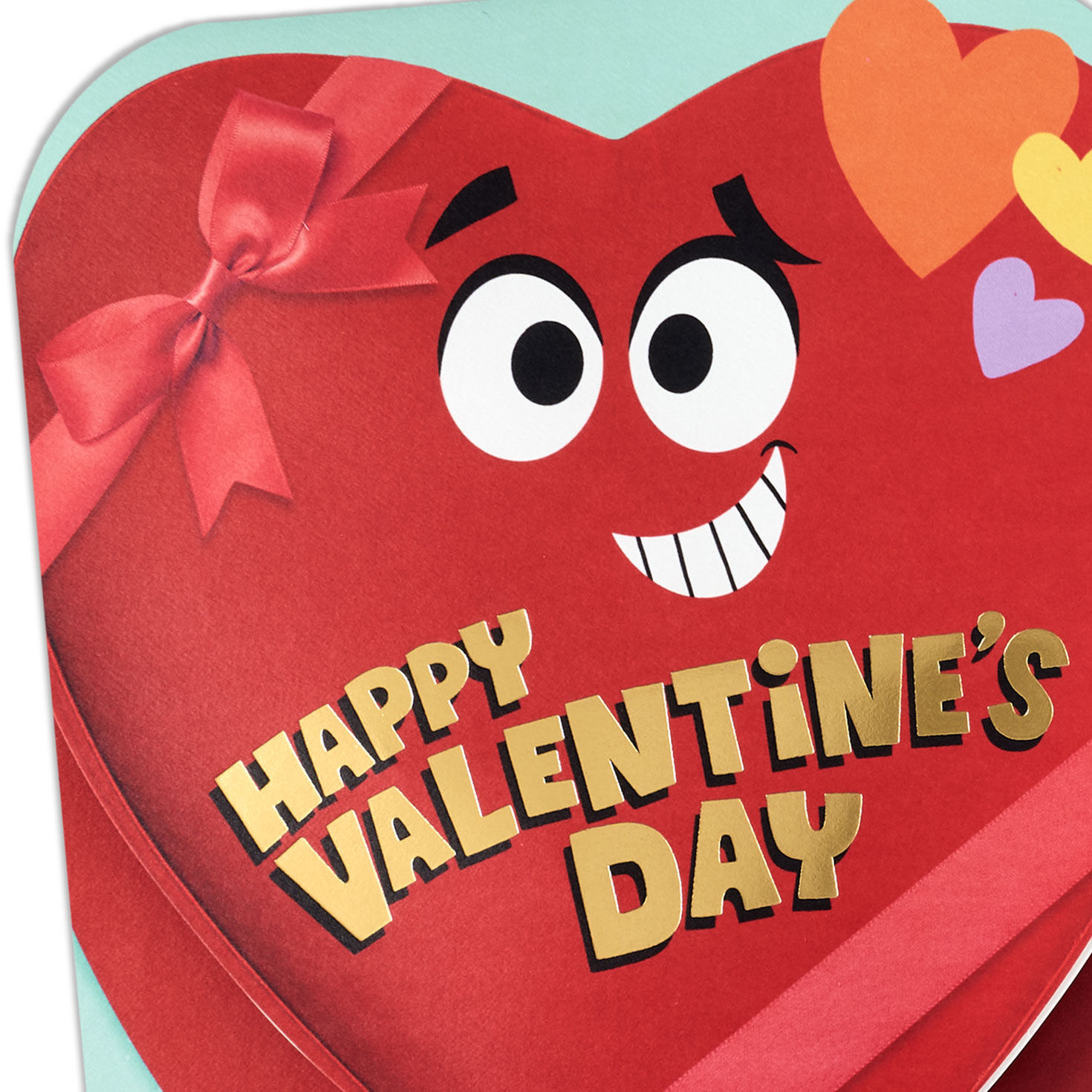 Funny Box of Chocolates Valentine's Day Card Card Front Detail image number 4