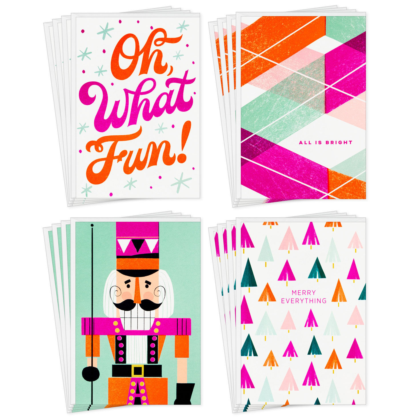 Neon Brights Assorted Boxed Christmas Cards, Pack of 16 for only USD 15.49 | Hallmark