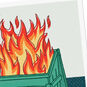 Dumpster Fire Funny Care and Concern Card Card Front Detail image number 4