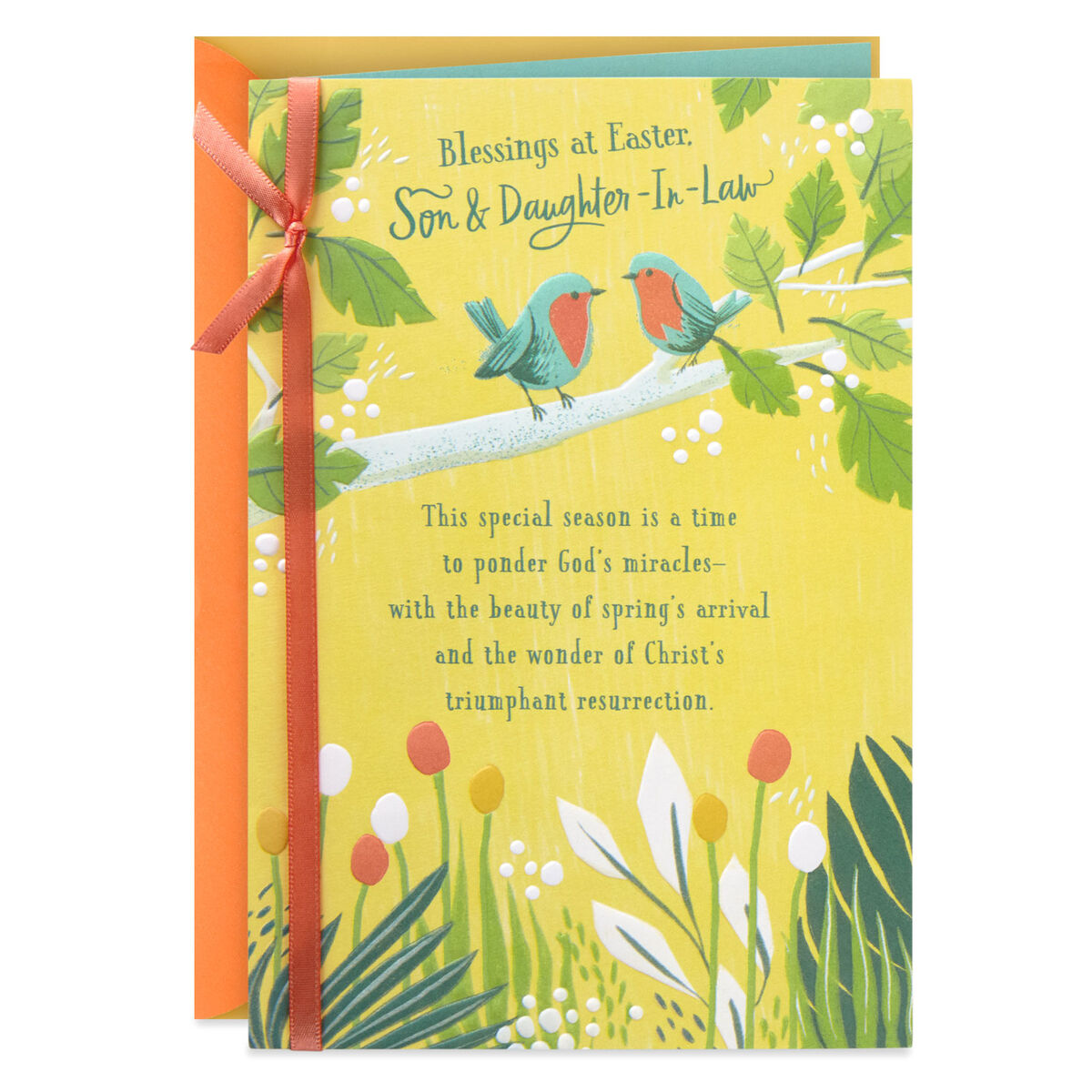 God's Miracles Religious Easter Card for Son and Daughter-in-Law