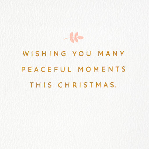 All Is Calm Peace Dove Christmas Card, 