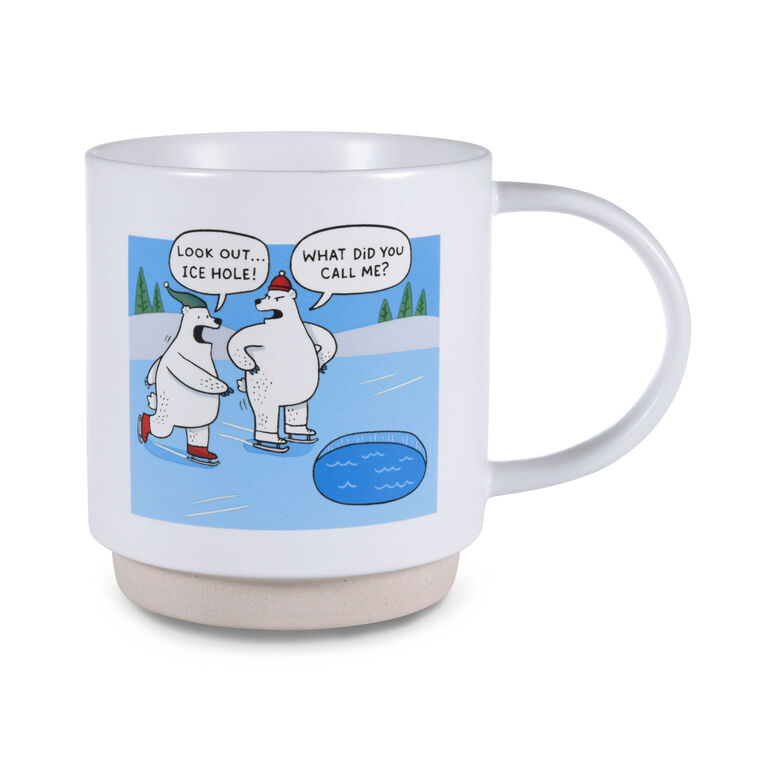 Shoebox Skating Polar Bears Funny Mug, 20 oz.