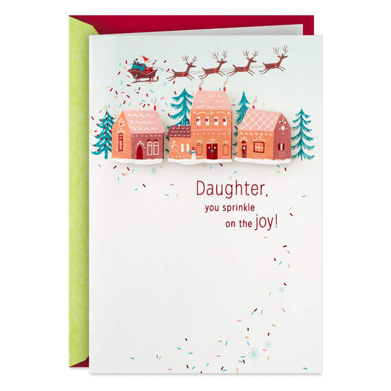 You Sprinkle on the Joy Christmas Card for Daughter