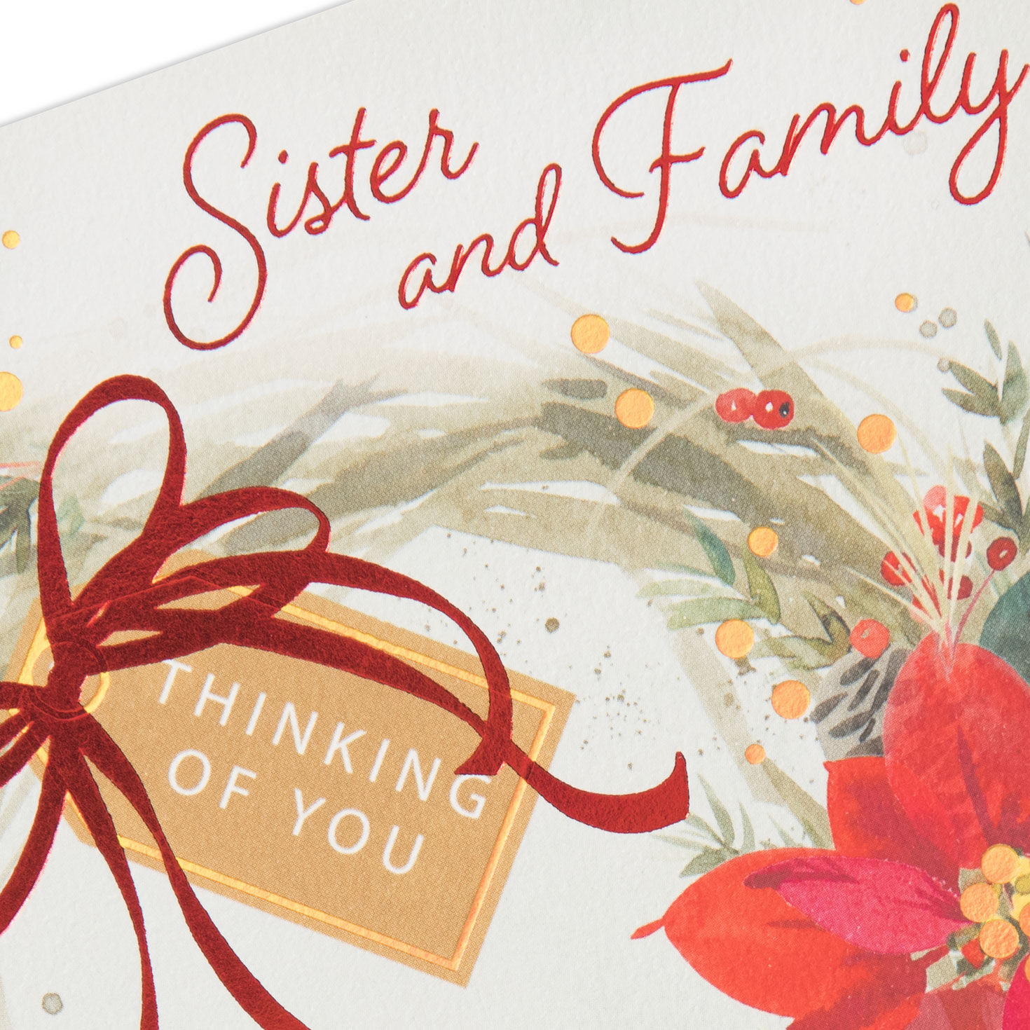Thinking of You Christmas Card for Sister and Family, , large image number 5
