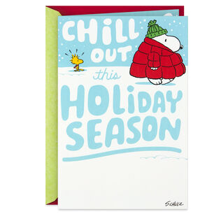 Peanuts® Chill Out, Snoopy and Woodstock Pop-Up Christmas Card