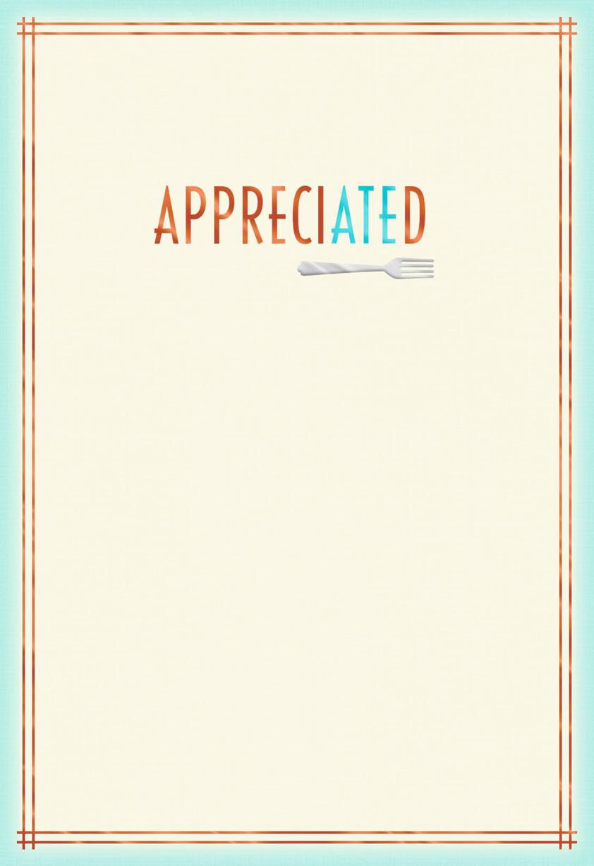 Loved the Food and Company Thank You Card