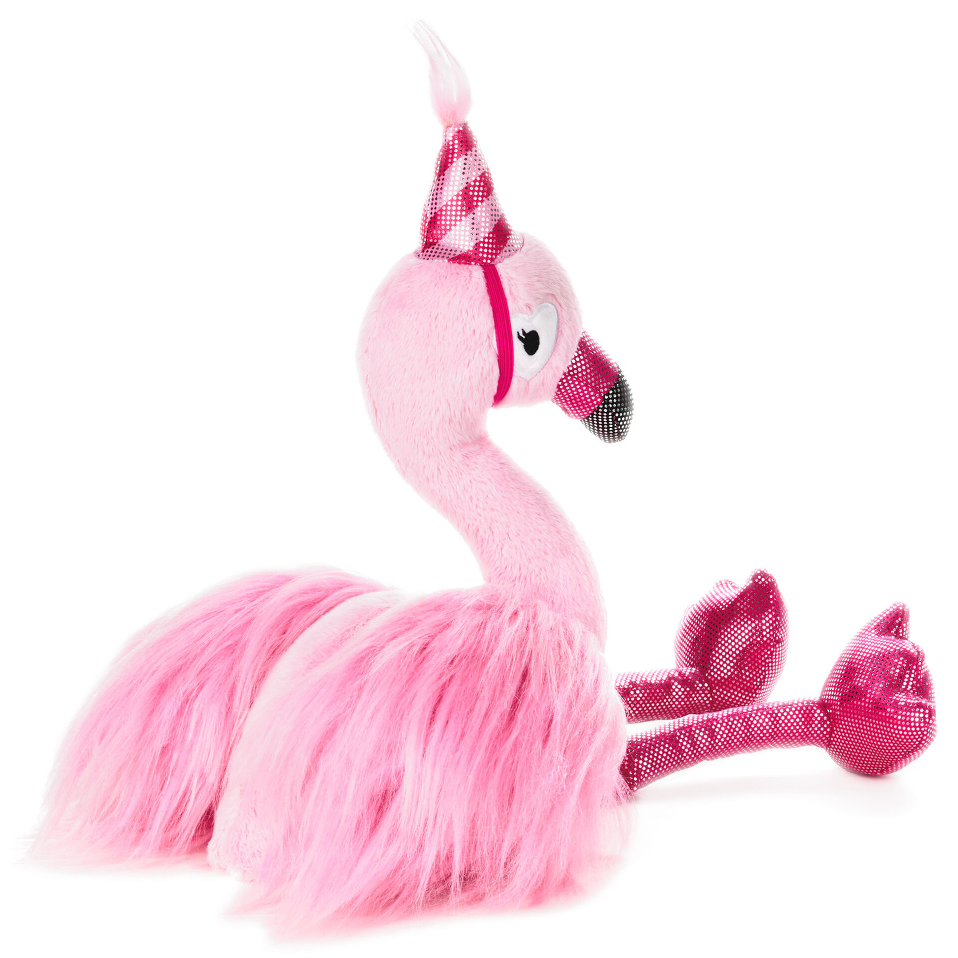 large stuffed flamingo