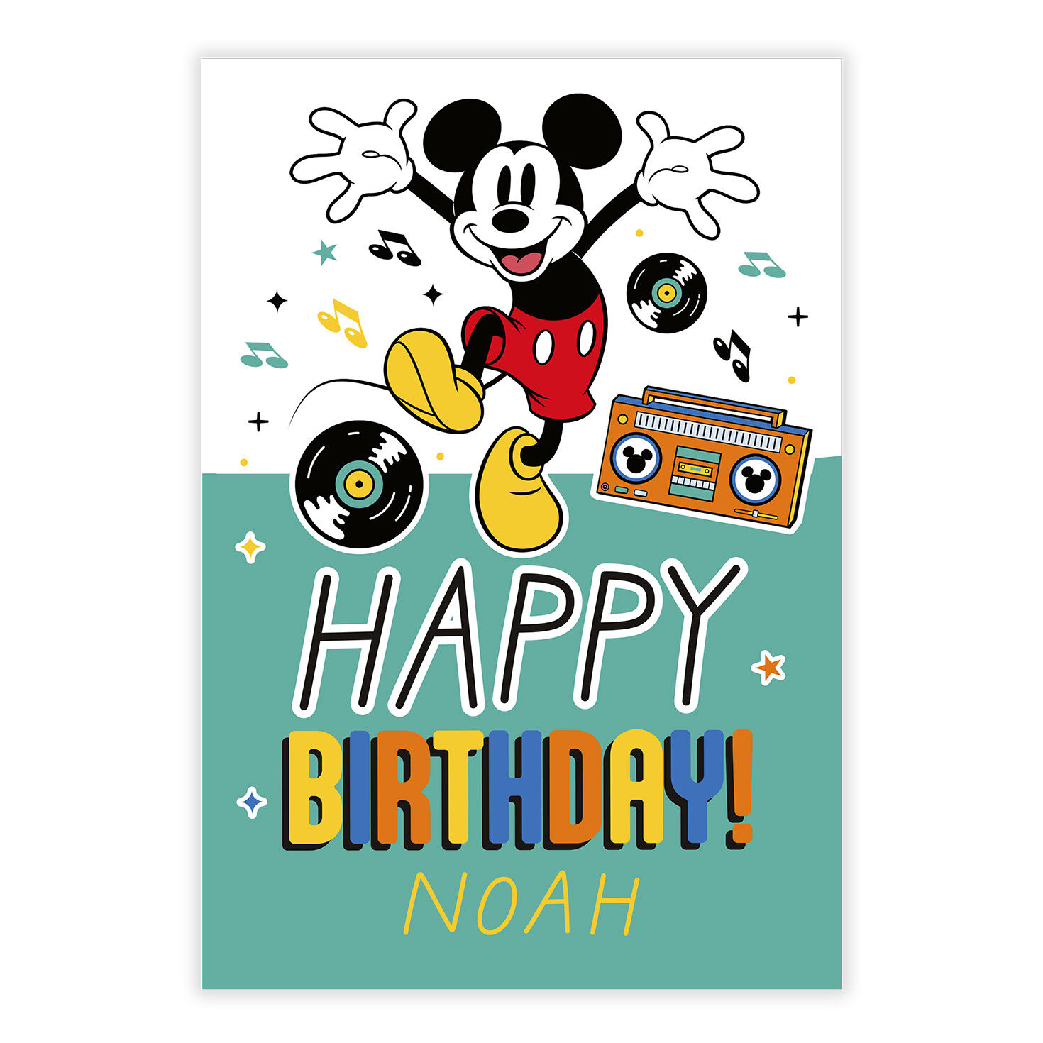 Disney Mickey Mouse Rockin' Custom Birthday Card, , large image number 8
