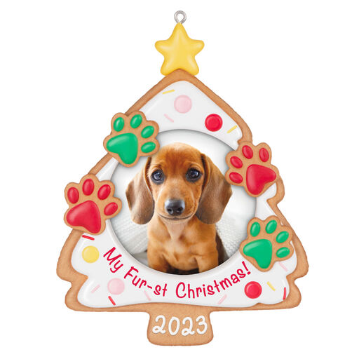 My Fur-st Christmas 2023 Photo Frame Ornament, 