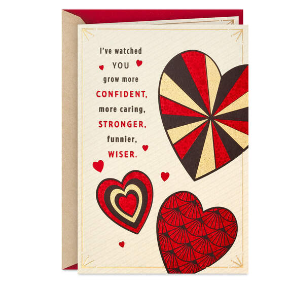 Proud Then, Now and Always Valentine's Day Card for Son, , large image number 1