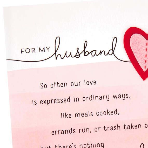 Nothing Ordinary About Our Love Valentine's Day Card for Husband, , large image number 4