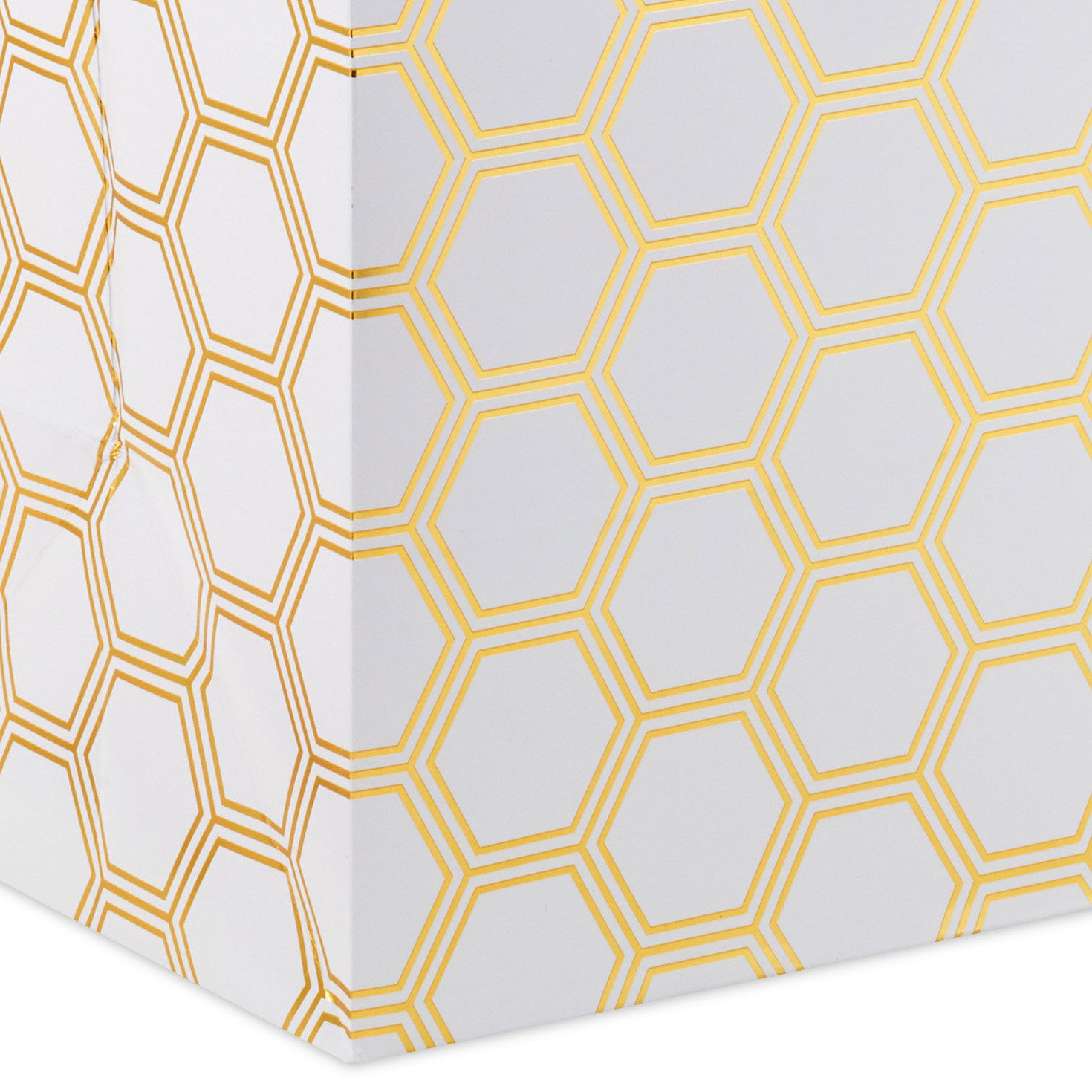 Happy Birthday Hexagons Large Gift Bag Base/Side Detail image number 5