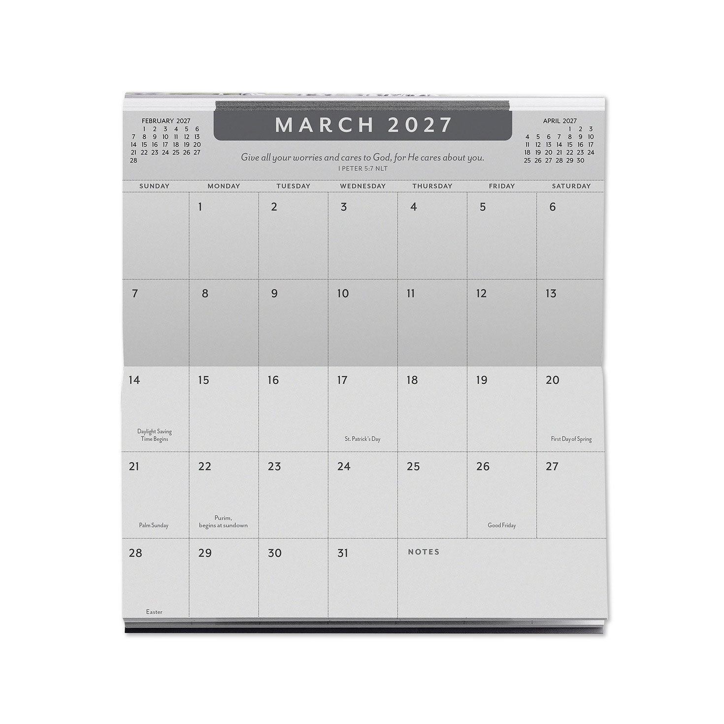 Blue and Gold Marbled 2027 2028 28-Month Planner inside spread image number 5