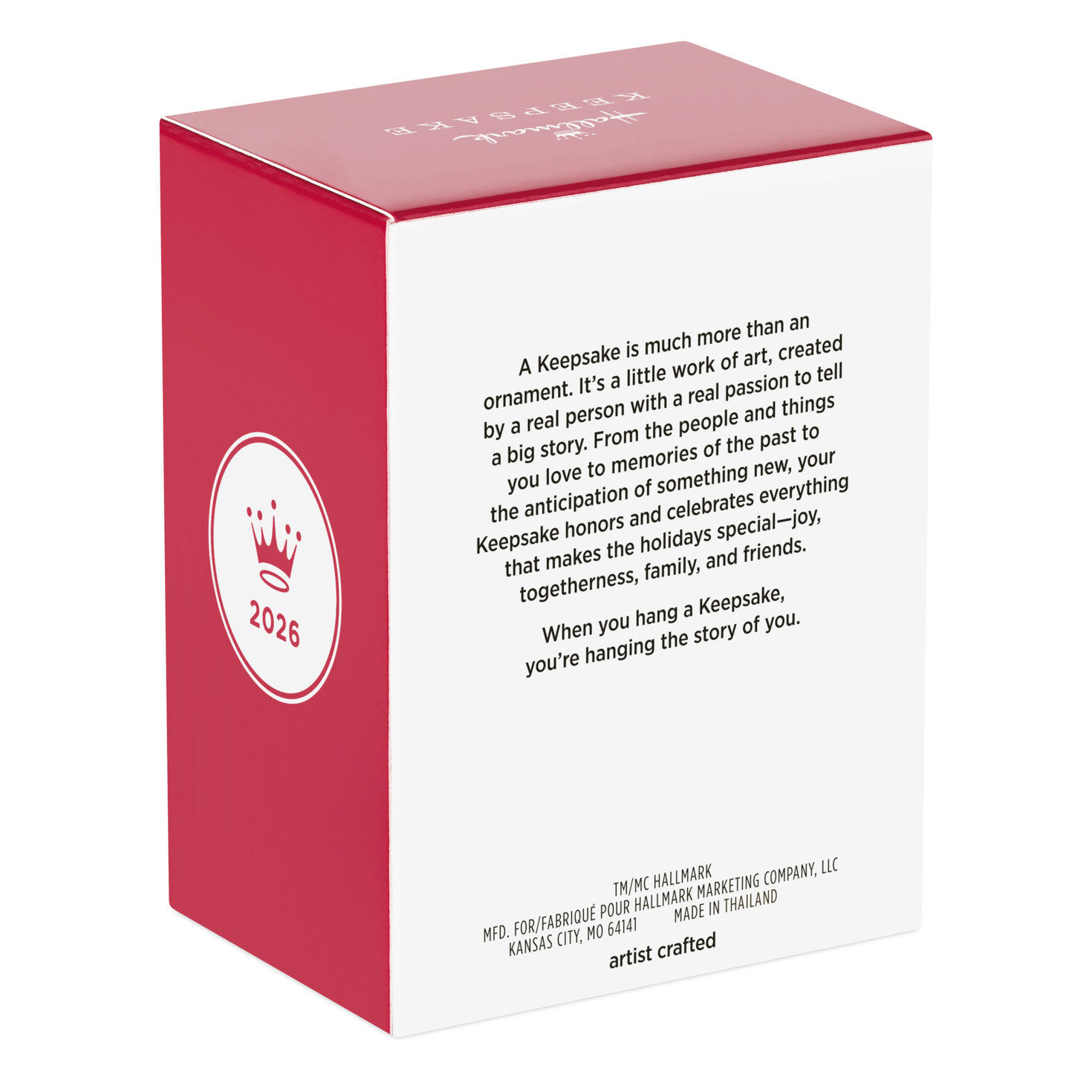 Princess Belle Holding Mirror Keepsake Ornament Package Back image number 8