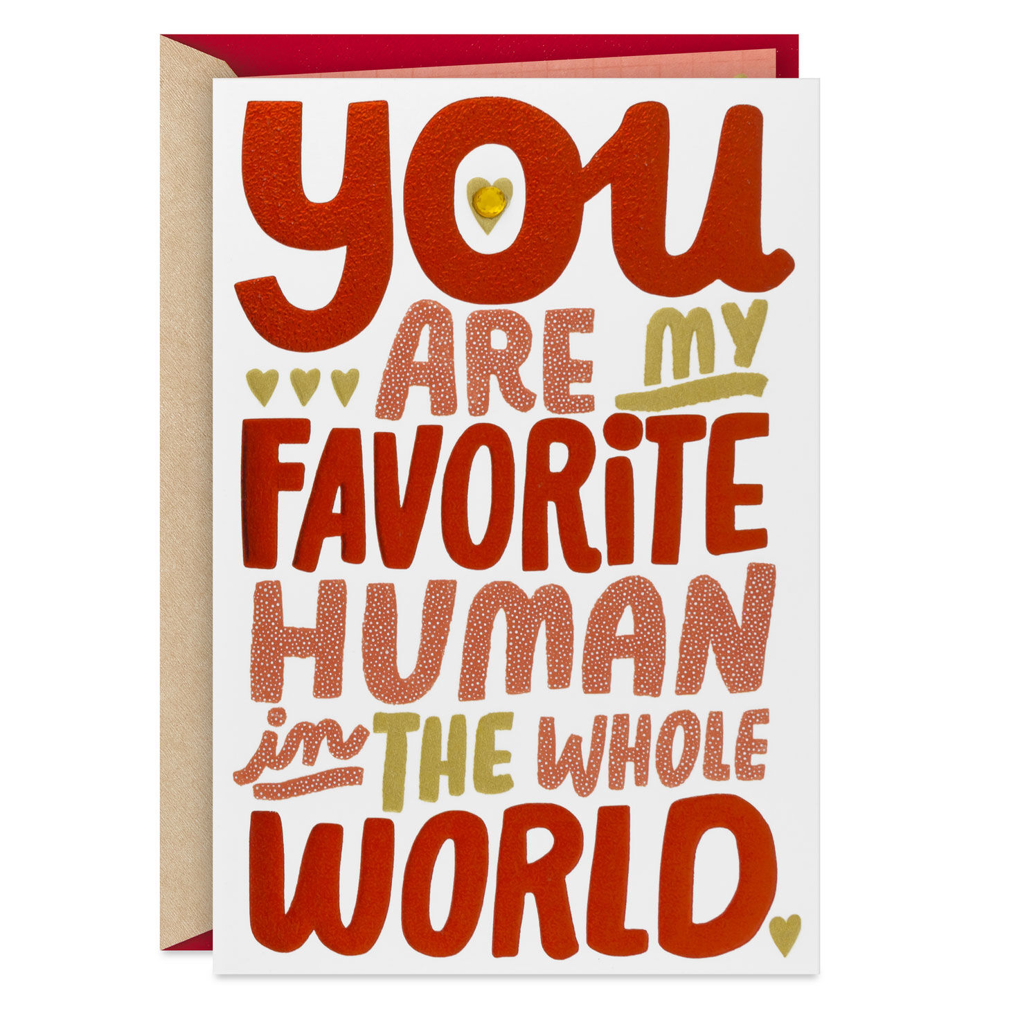 Favorite Human in the Universe Valentine's Day Card