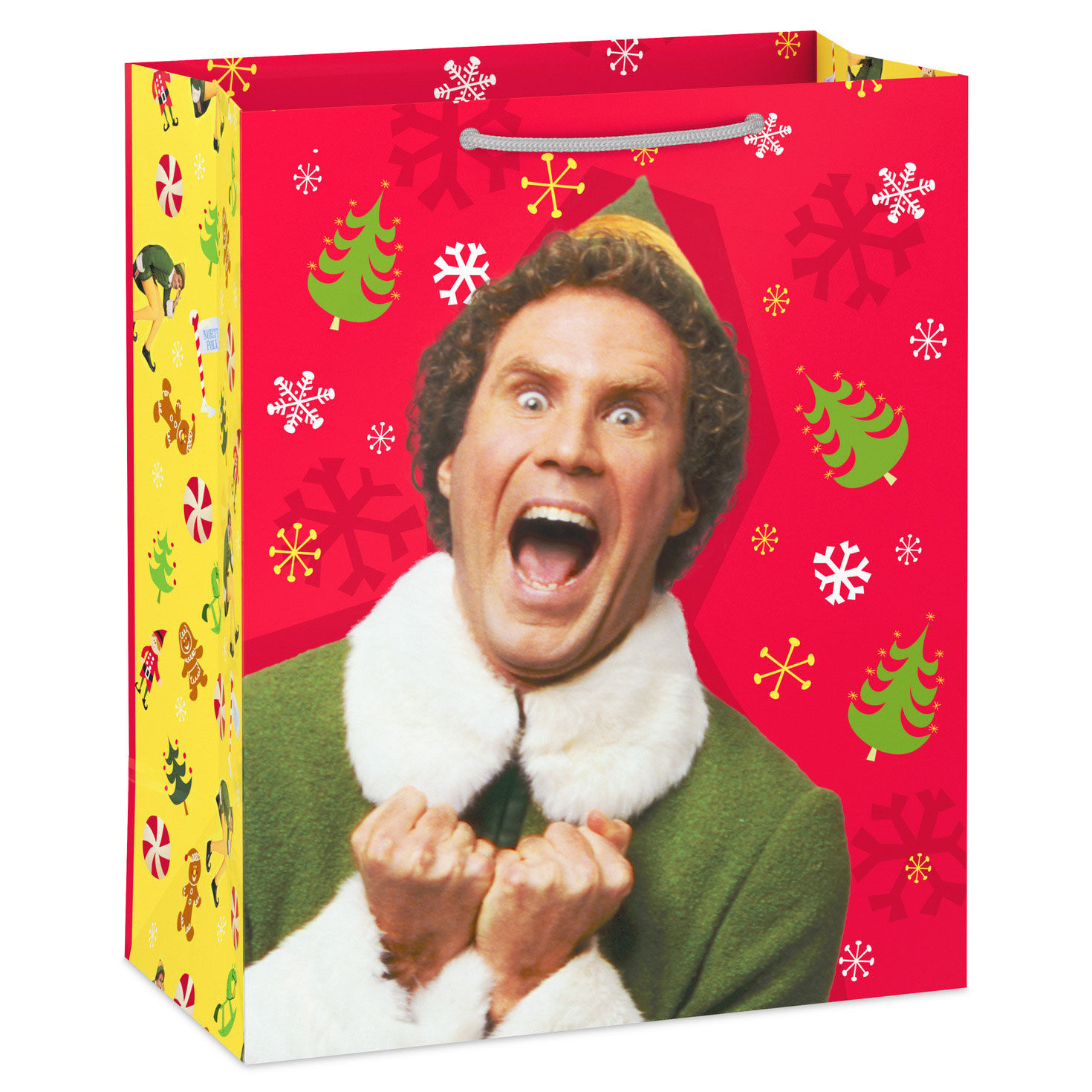 13" Elf Buddy on Red Large Christmas Gift Bag
