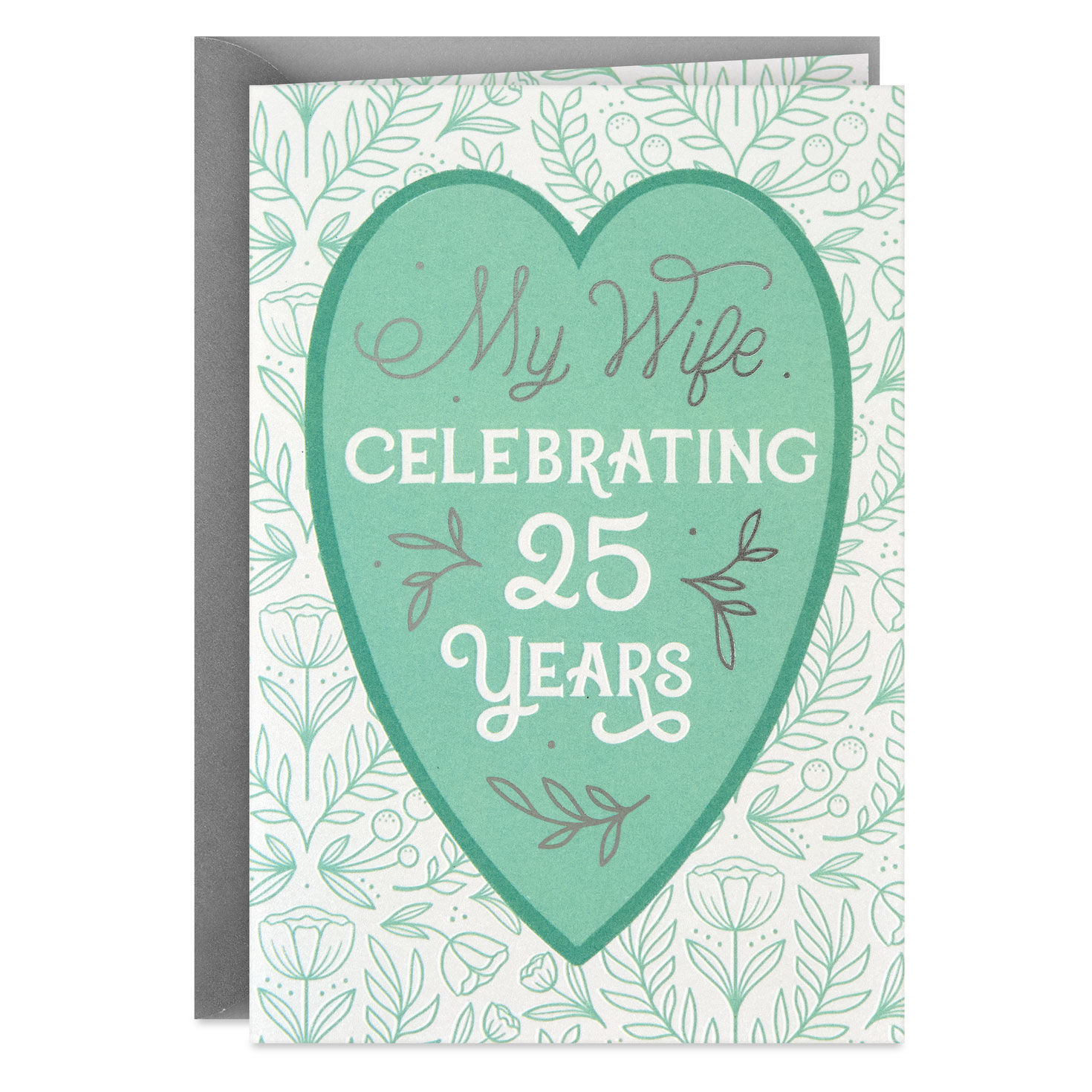 Our Journey in Love 25th Anniversary Card for Wife